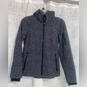 Free Country Women's Black and Gray Ski Jacket Small